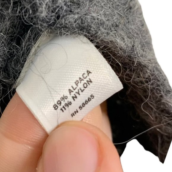 Holistia Alpaca Blend Sleeveless Asymmetrical Zip Up Vest Medium - Picture 4 of 6